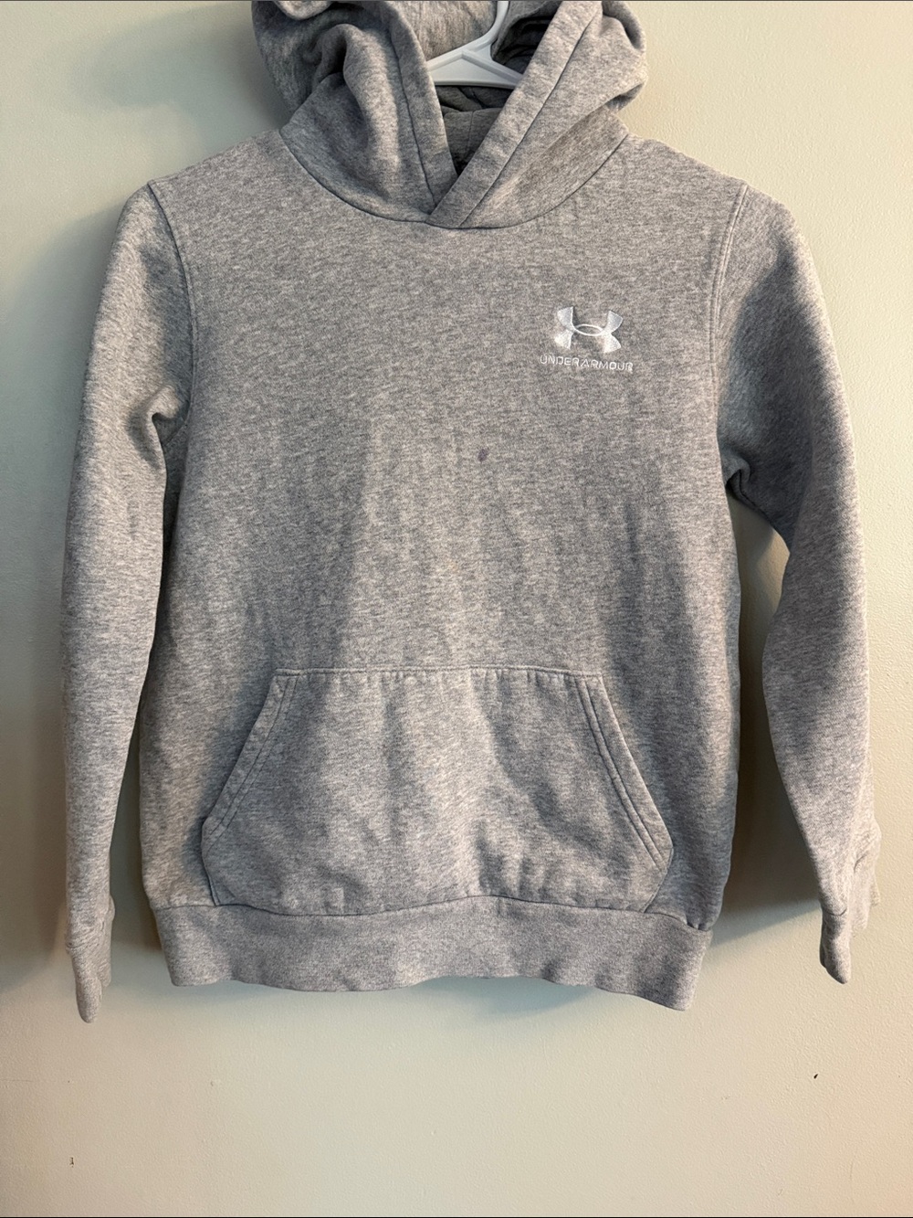 Under Armour Gray Pullover Hoodie Kids Sweatshirt
